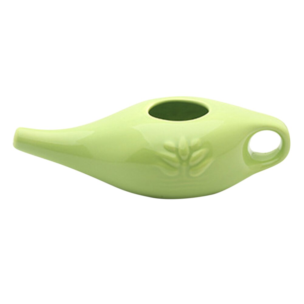 250 Ml Allergy Nose Cleaning Equipment Portable Neti Nose Wash Ceramic Neti Pot Washing Kit For Outdoor Hiking Sinus Rhinitis: Green