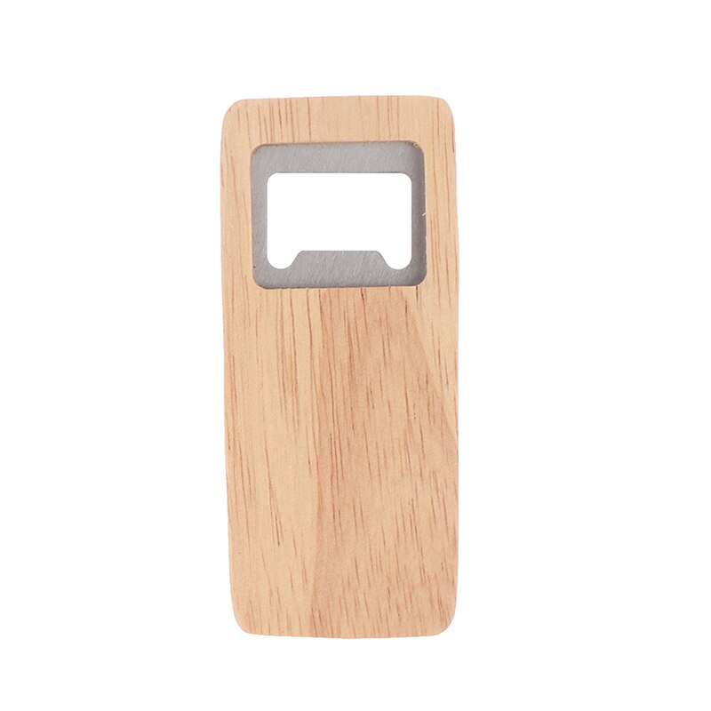 Bottle Opener Simple Jar Bottle Wrench Wood Multifunction Square-shaped Can Opener Kitchen Tool