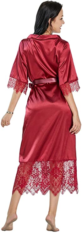Weiche Nacht Neue die Seide Kimono Kleid Bademantel Frauen Seide Brautjungfer Roben sexy verrotten Roben Satin- Kleid Damen Dressing Kleider