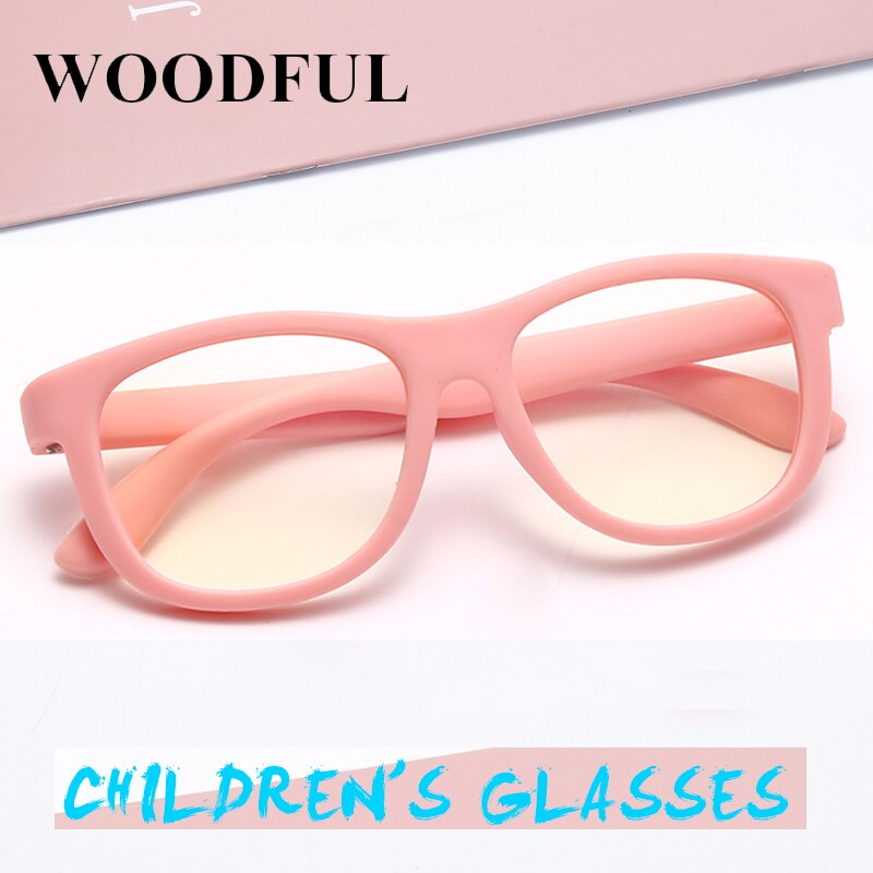 Træfulde blå lys blokerende briller børn dreng pige skole computer briller klar linse optiske briller ramme  uv400 oculos garfa