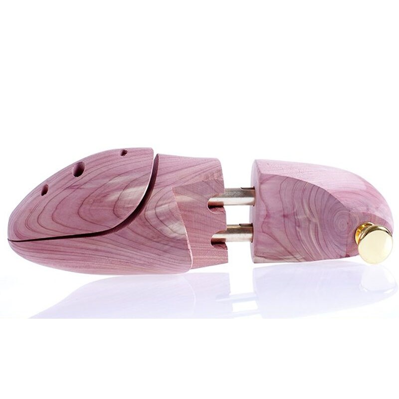 Jron 1 Pair 100% Natrual Cedars Men Wooden Shoe Tree Stretcher Shaper Keeper Adjustable Width Wooden Shoe Tree Stretcher Shaper