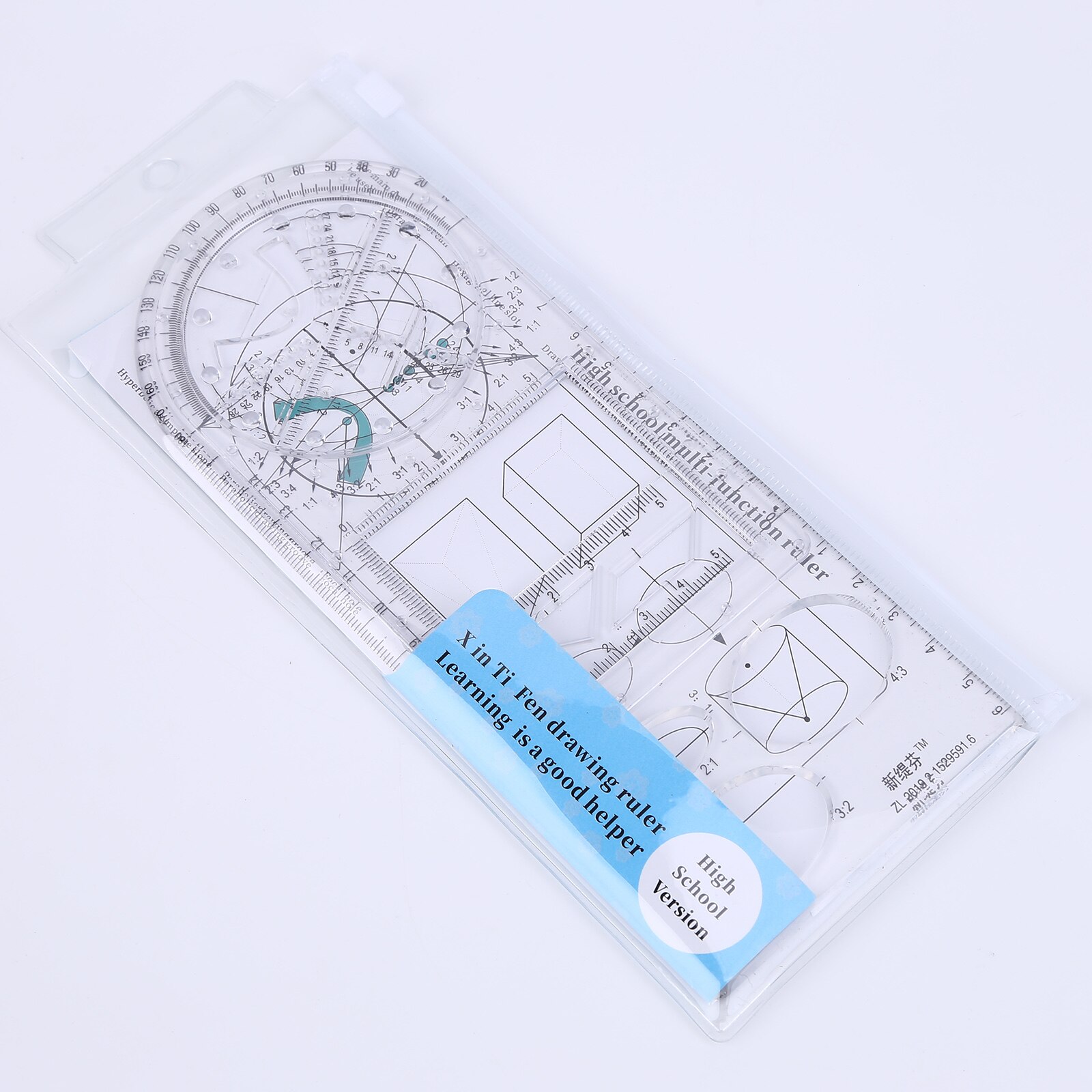 Architecture Drawing Measuring Tools for School Office Supplies Multifunctional Geometric Ruler School