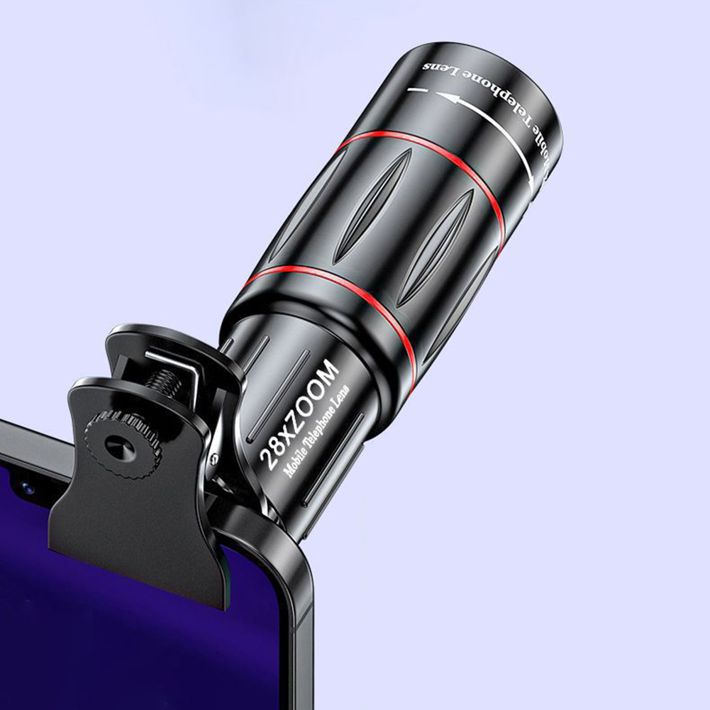 Lente de cámara de teléfono 18/28/36X, telescopio Monocular con Zoom Universal para teléfono inteligente, teleobjetivo para cámara de teléfono para IPhone y Samsung
