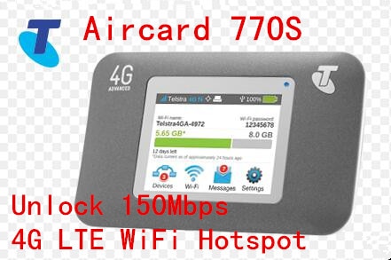 Unlocked netger 4g 150Mbps Sierra Wireless router Aircard 770S 4G LTE Mobile WiFi Hotspot dongle 4g pocket wifi ac770s