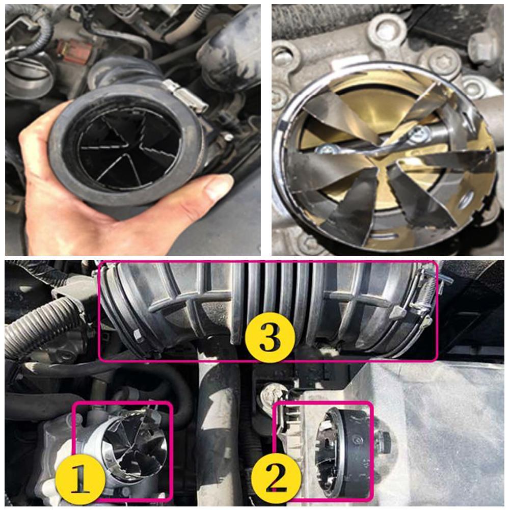 Car Turbocharger Adapter Air Intake Gas Fuel Saver Modified Fuel Intake Fan Turbine Fan Adaptor Saver Accelerator