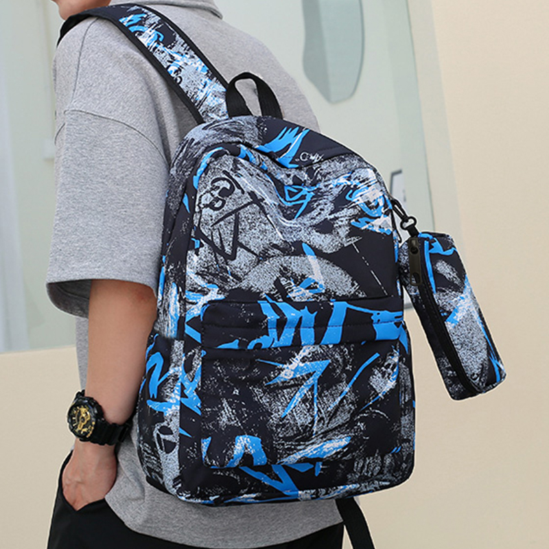 Boy's backpack is large-capacity, stylish and handsome, with dual shoulder straps.