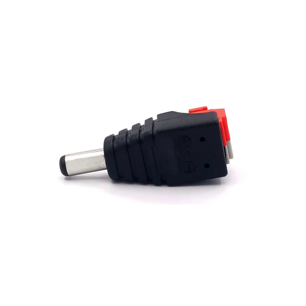 Dc-liitin virtalähde 5.5 x 2.1mm jr52- a jakkipistoke adapteri led-nauha ja elektroniset valot urospuoliset dc-liittimet cctv-kameralle