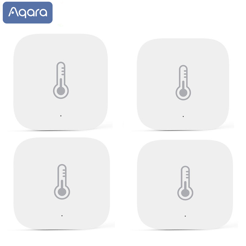 Aqara – Capteur de température, humidité et pression atmosphérique connecté, détecteur environnemental, connexion Zigbee, contrôle avec application Xiaomi Mi Home
