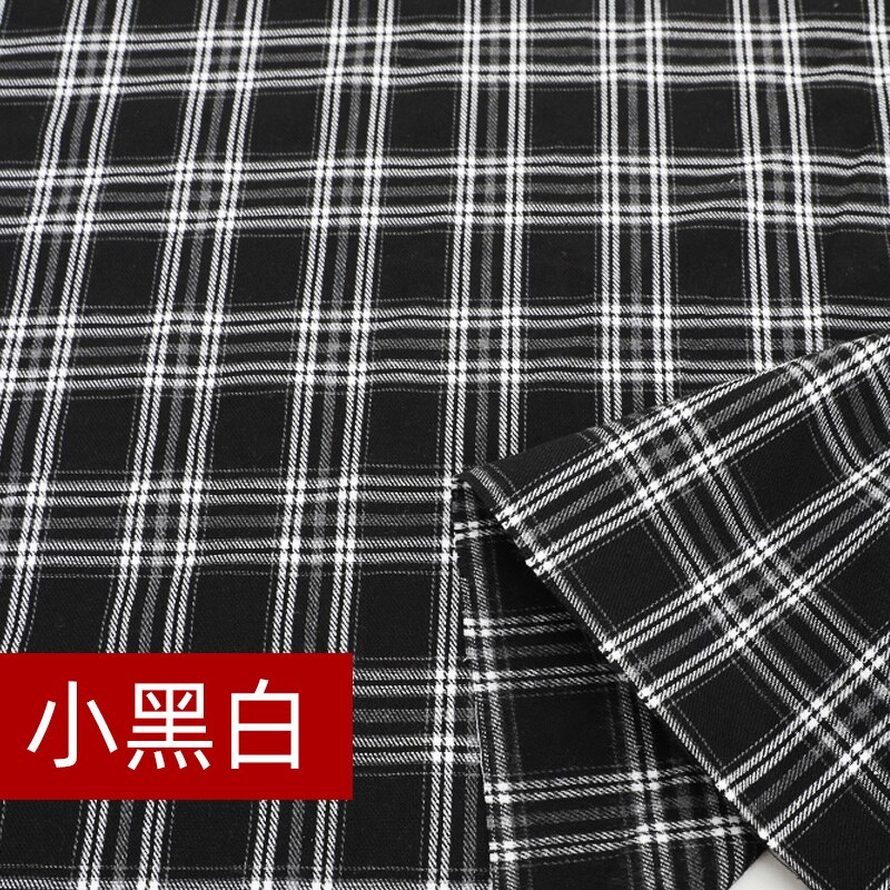 145cm*50cm Grinding Wool Plaid Shirt Fabric JK Clothing Skirt Jacket Pants Household Cloth Fabric DIY Apparel Sewing &amp; Fabric: 001