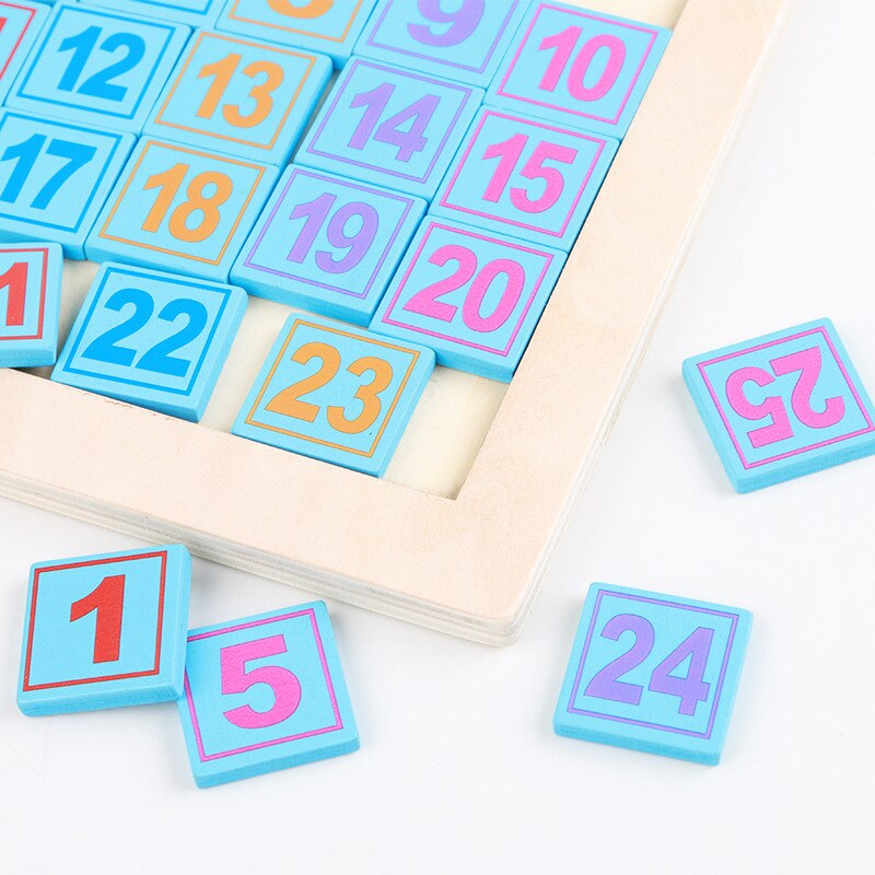 KEDSKID Sudoku Puzzle Toy - Wooden Digital Learning Game for Kids & Adults
