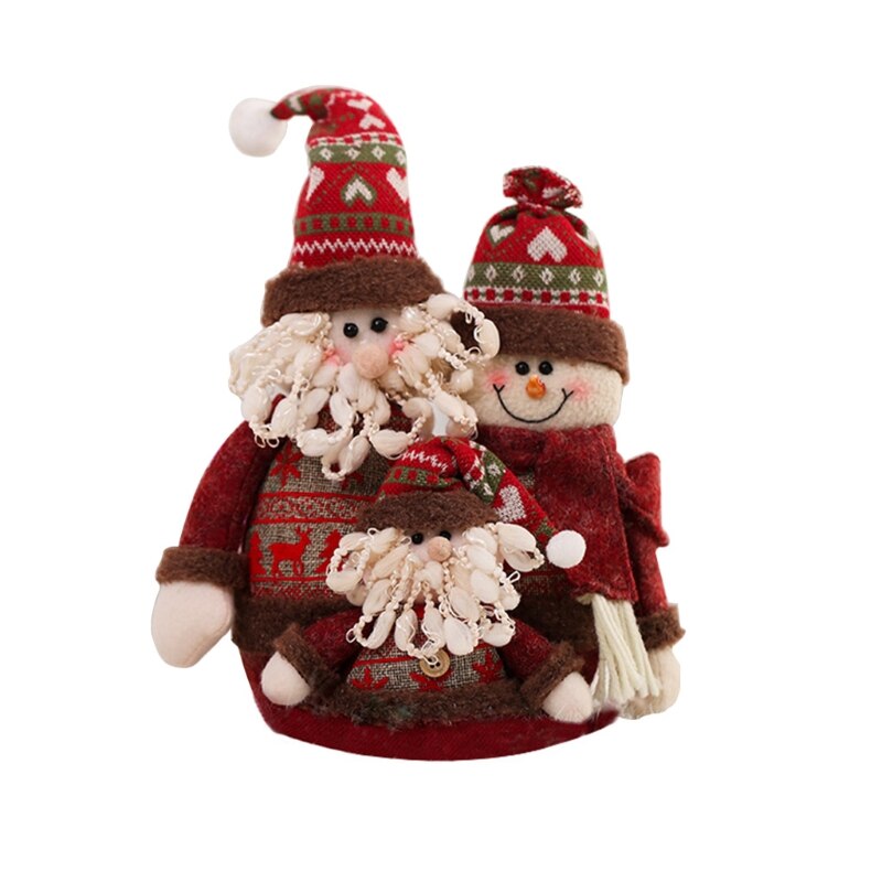 Kerst Kerstman Pop Kerst Ornament Lange Benen Tafel Haard Home Decoratie Kerst Beeldjes Pluche M6CE: S