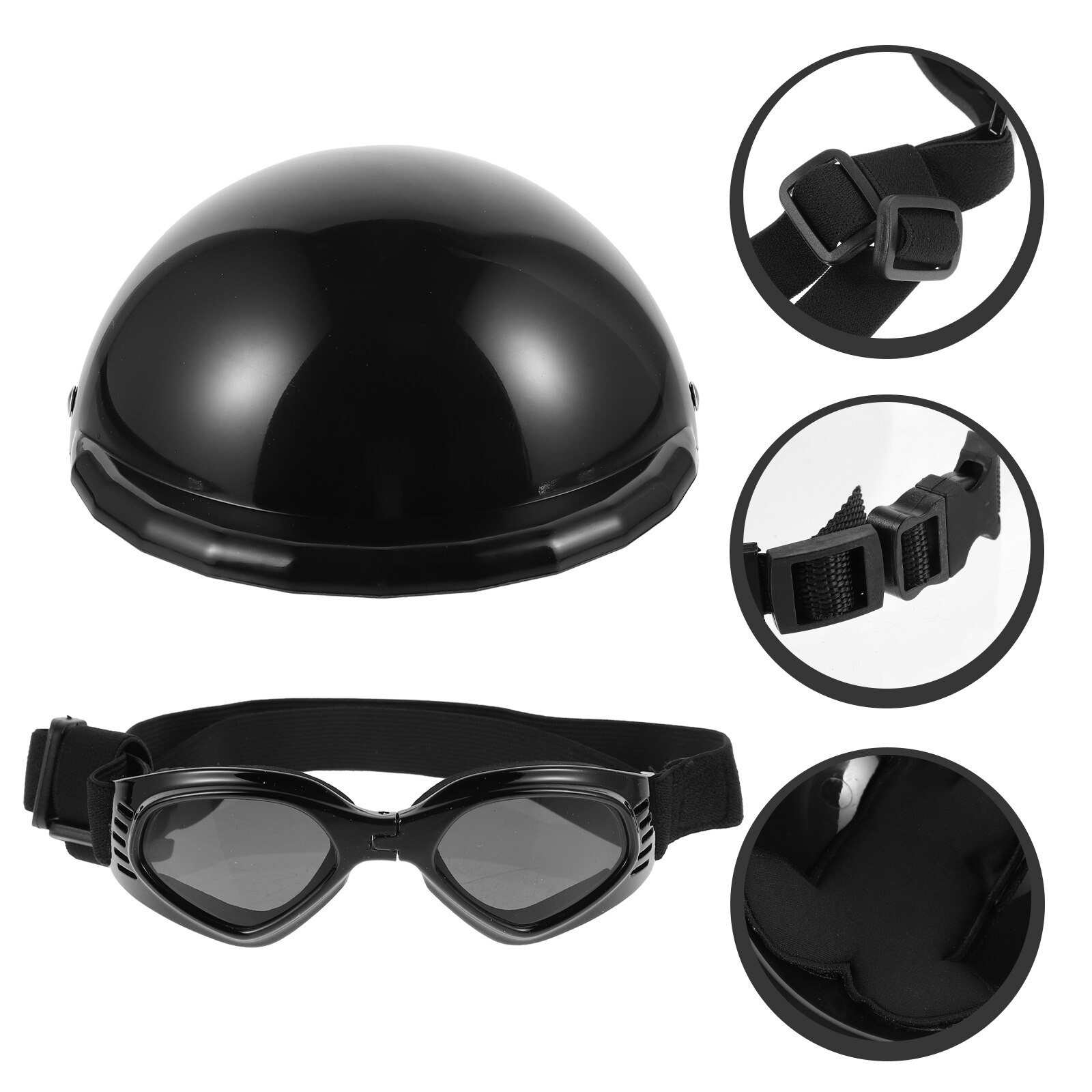 1 Set Pet Helm Kostuum Prop Kleine Huisdier Glazen Verstelbare Hond Helm Voor Hond Puppy