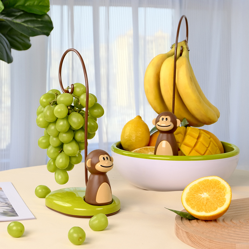 LEBENS Affe bilden Banane Aufhänger Obst Wartung Frische Lagerung für Wohnzimmer Bananen Haken Stehen Banane Halfter Wohnkultur lebens