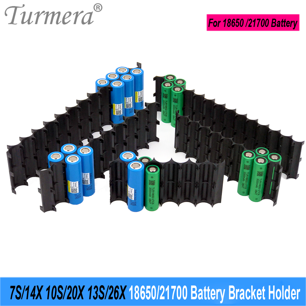Turmera 18650 21700 support de batterie 10S 13S 2P support entretoise assembler pour 12V 36V 48V 72V vélo électrique ou batterie de scooter électrique utilisation
