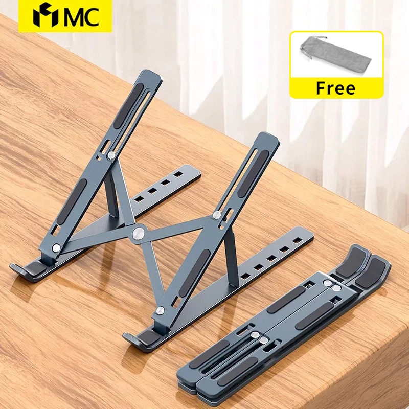 MC N3 Portable Laptop Stand Aluminium Foldable Stand Compatible with 10 to 15.6 Inches Laptops For Macbook Lenovo DELL