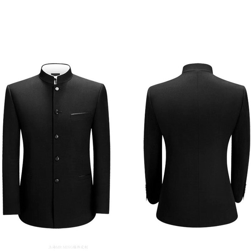 (Garnitur + spodnie) 2021 męska młoda elegancka typu slim Mao garnitur garnitur duży rozmiar M-4XL/garnitury dla mężczyzn/garnitury biurowe dla mężczyzn
