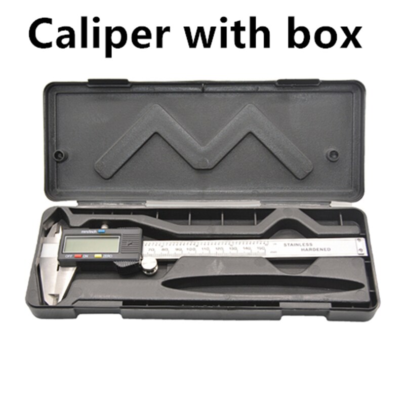 0-150mm digital caliper stainless steel electronic caliper metal vernier caliper measurement tool: caliper with box