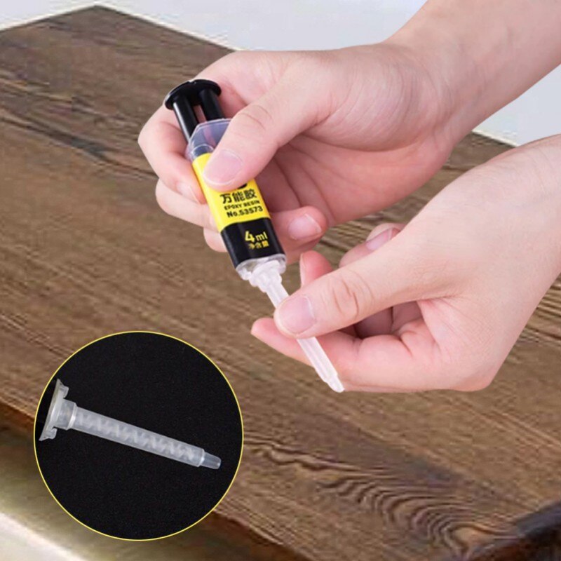 Pegamento Universal de resina epoxi para reparación de cristal, pegamento líquido AB de 25ML para Metal y cerámica, adhesivo fuerte para el hogar