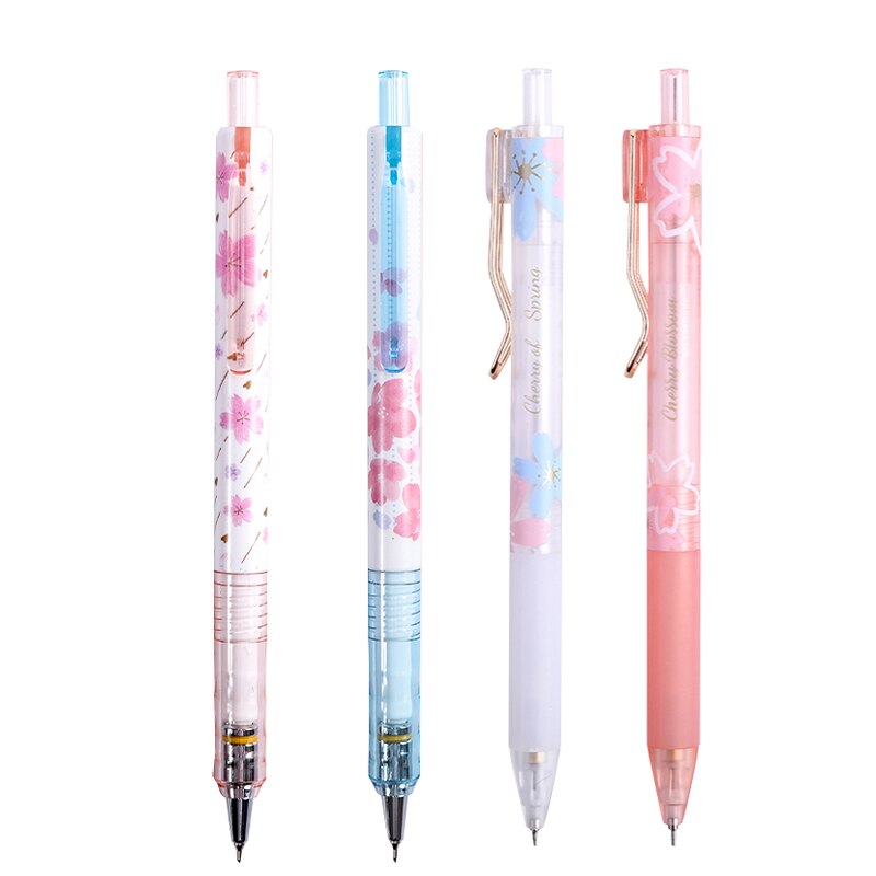 M&amp;G Cherry Pink Mechanical Pencil 0.5mm Lead Automatic Pencils Student Drawing for school office supplies