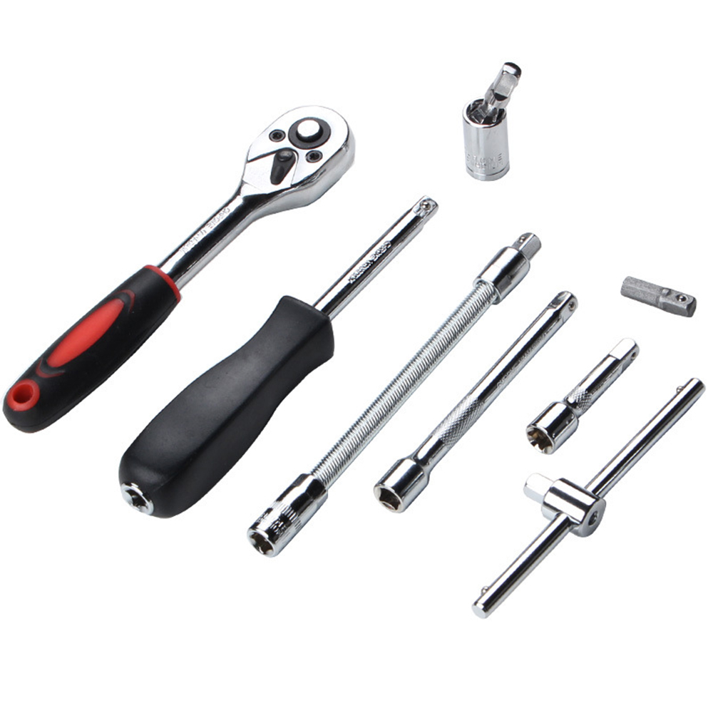 Hand Tool Sets Auto Reparatie Dopsleutel Sleutel Ratchet Wrenchs Schroevendraaier Sleutel Set Gereedschap Garage Gereedschap Voor Thuis Momentsleutel