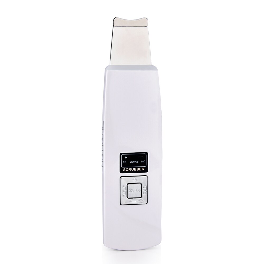 Limpiador Facial recargable por ultrasonidos USB para la piel, limpiador Facial, eliminación de puntos negros, Herramientas de limpieza exfoliante de poros: Plata