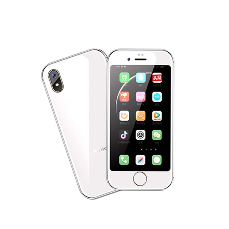 Anica I8 Super Mini Smartphone 2.54 "MTK6580M Quad Core 2 GB RAM 16 GB ROM 3G GPS WIFI Android 6.0 ultra-mince de luxe carte téléphone portable