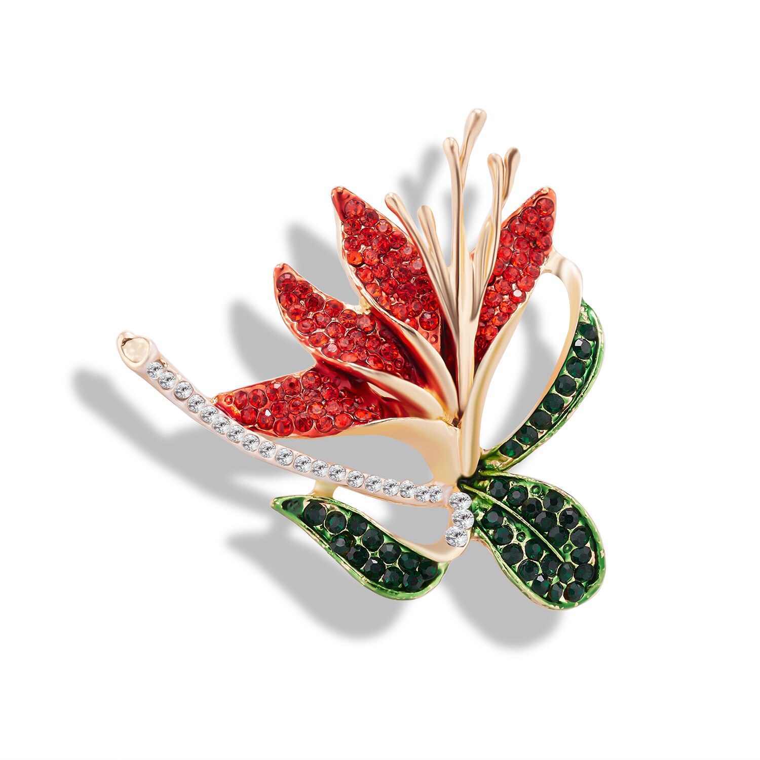 Broche tendance en émail en forme de Fruit pour femmes, broche en grenade rouge, feuille verte, cerise, costume, revers, vêtements, écharpe, Badges: 2