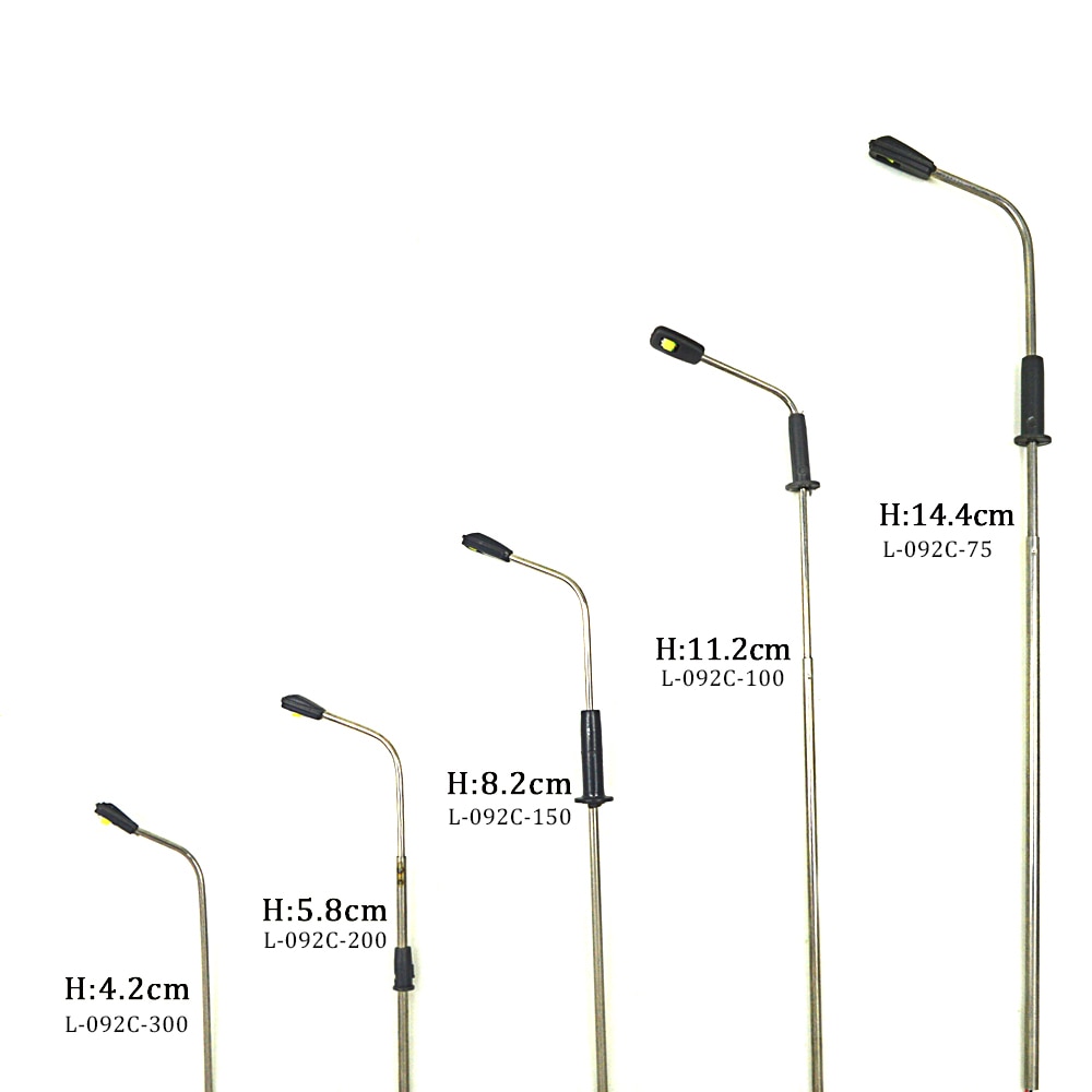 3V LED modello lampione metallo bianco freddo lampione architettonico scala ferroviaria modello illuminazione paesaggio treno Layout edificio