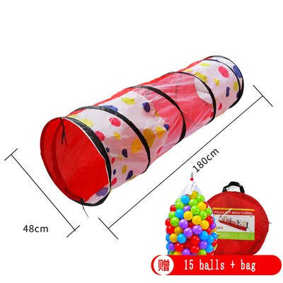 Kids Toys Crawling Tunnel Children Outdoor Indoor Toy Tube Baby Play Crawling Games Boys Girls Best Birthday: Black