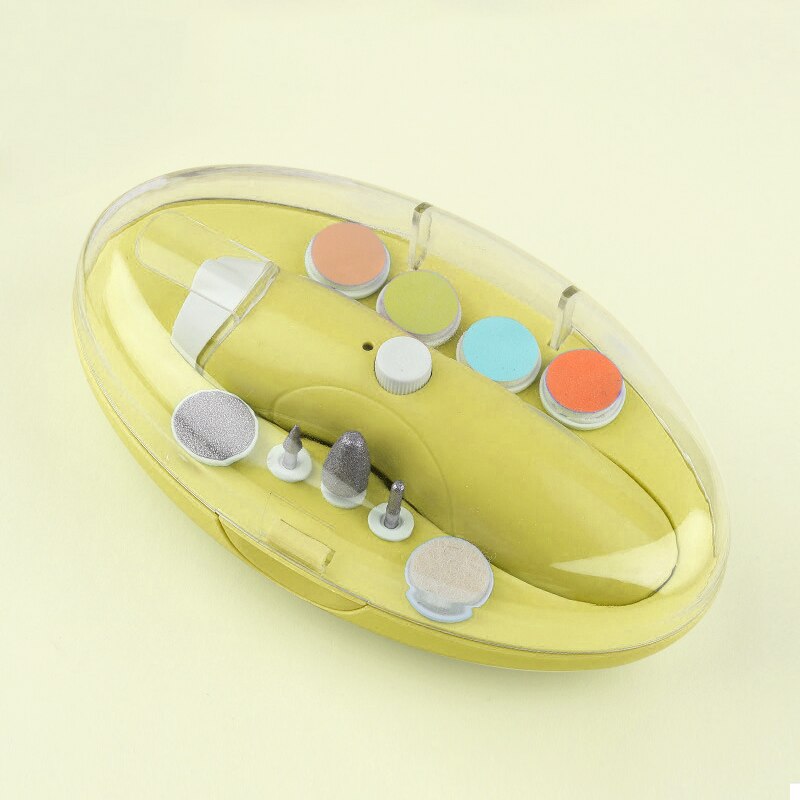 Elektrische Baby Nagel Trimmer USB Lade Kinder Infant Baby Cutter Nagel Pflege Baby Trimmer Maniküre Clipper Schere: Yellow