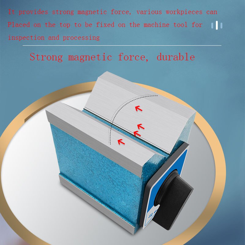 1PC Switch Magnetic Table Base 6T 8T 10T 12T V Type Power Magnetic Base Dial Indicat Base with On/Off Switch