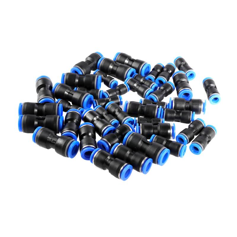 30pcs Pneumatic Fittings 10mm 8mm 6mm Straight Push Plastic Connector Trachea Connector Set PU &amp; Plastic Air water Hose Tube Gas