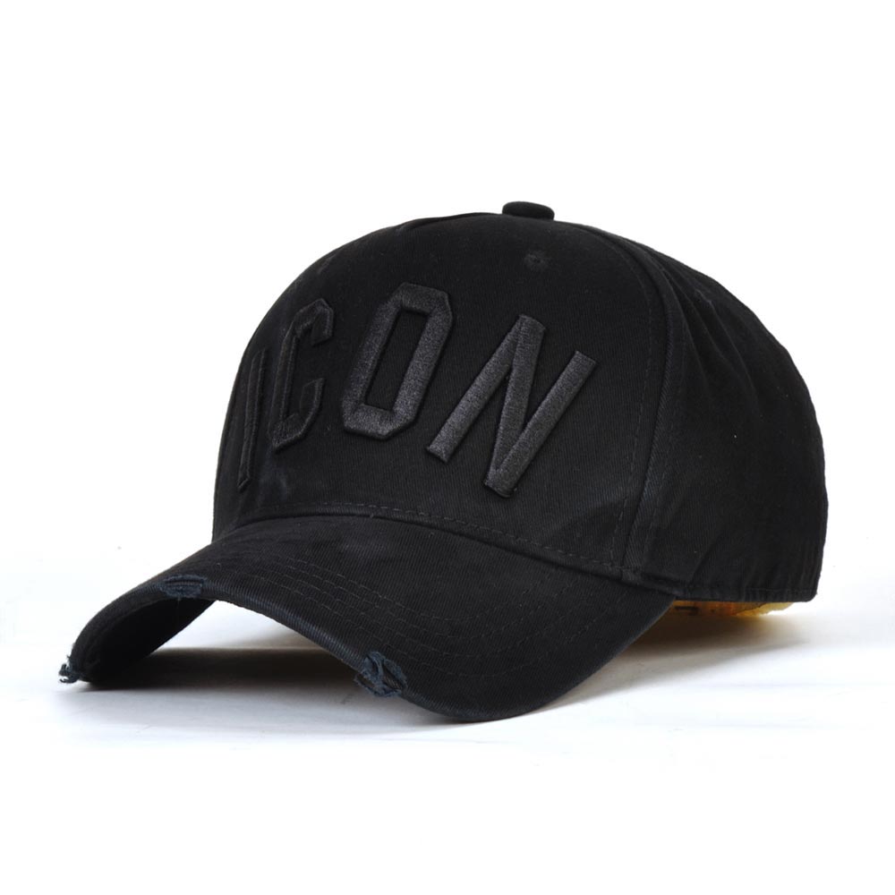 DSQICOND2 Brand Summer style ICON Letter Cotton Mens Baseball Cap Women Snapback Hat DSQ2 Hat Dad Hat Cotton Bone Trucker Cap: Style C