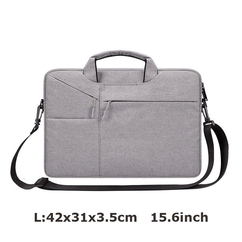 Wodoodporna torba na laptopa kobiety mężczyźni 13.3 15.6 16 cal Case dla Macbook Air Pro torby dla Xiaomi Acer Notebook ziper rękawem pokrywa: 3-L