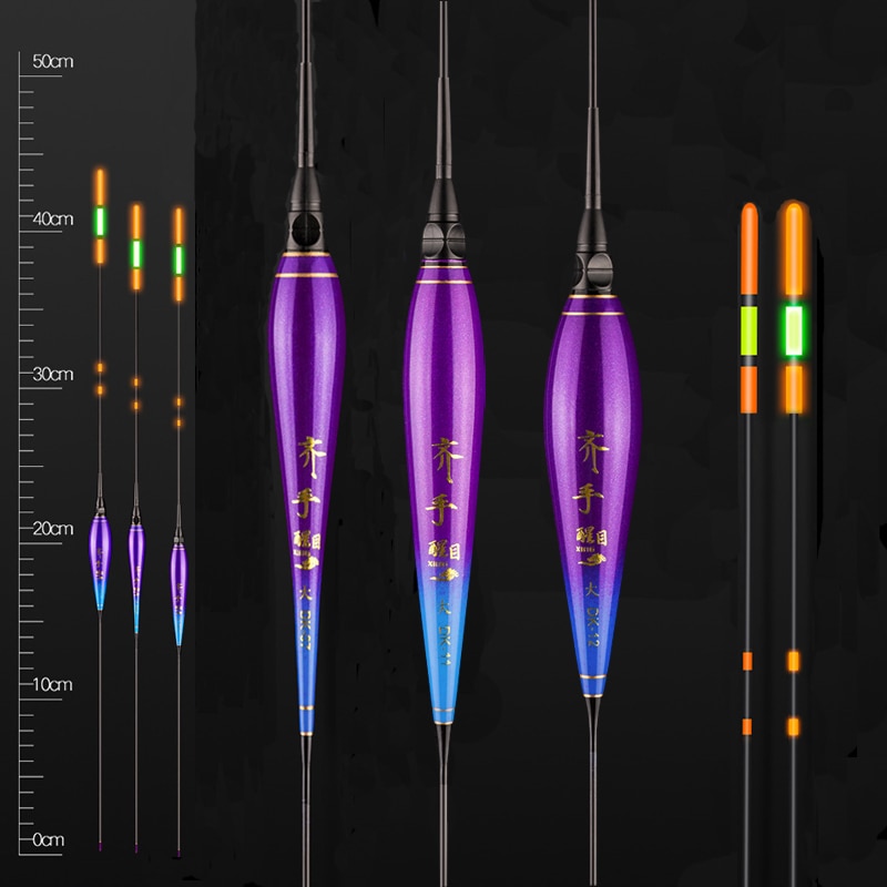 Funhe Elektronische Visserijvlotter Uitstekende Visuele Led Lichtgevende Drijft Hoge Helderheid Vissen Bobbers Hoge Verstandige Night Float