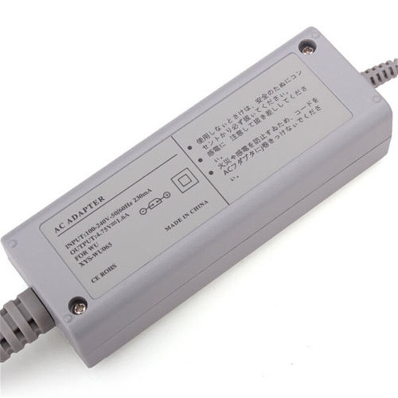 Amzdeal-Adaptador de Cable de alimentación para Nintendo Wii U, cargador de pared con enchufe europeo