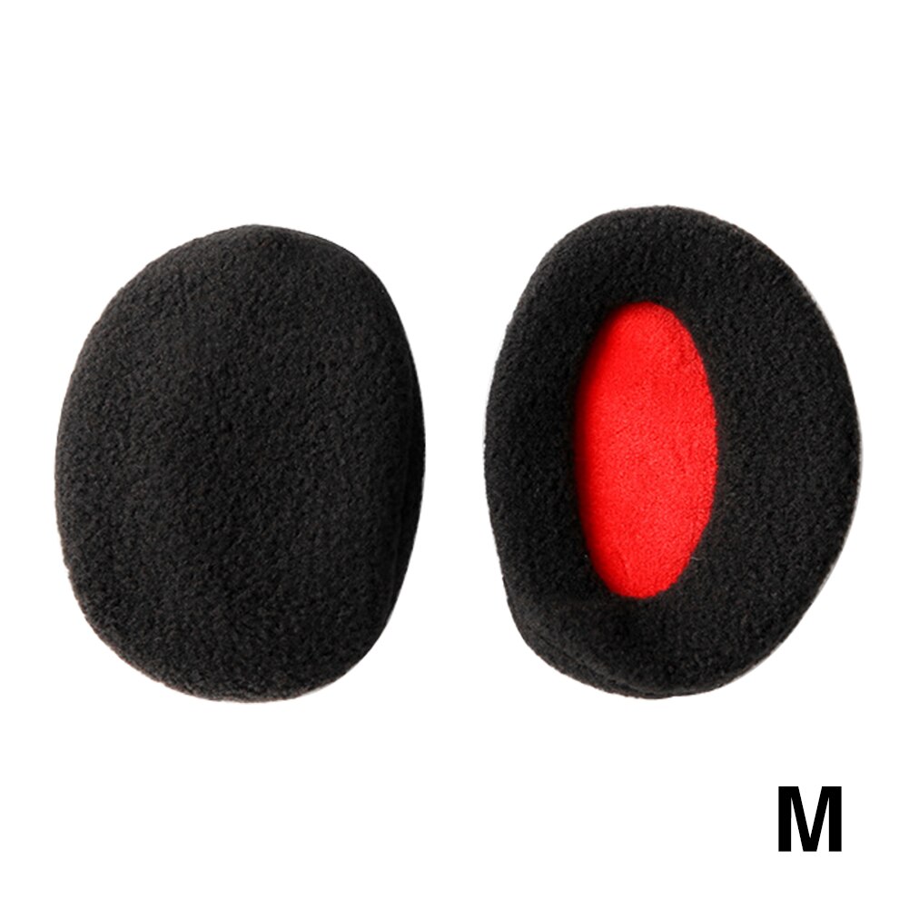 2pcs Men Women Winter Warm Band Less Non Slip Two Parts Daily Polyester Portable Soft Ear Muffs Warmers Windproof Solid
