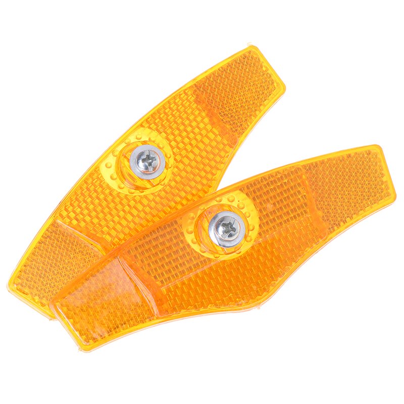2 Stuks Geel Mountainbike Spaken Reflecterende Strips Fiets Reflectoren Fiets Waarschuwing Verlichting Wiel Lichten Spoke Lights
