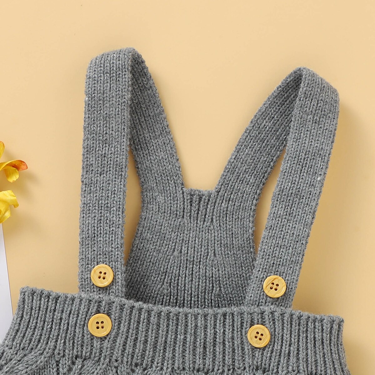 Citgeett Sommer freundlicher Baby Jungen Mädchen betroffen Overall SchöNe Ärmel Einfarbig Einteiliges Strampler Herbst Kleidung Tasten