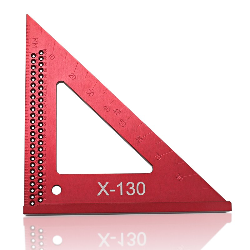 Trazador de carpintería, regla tipo T de 60-600mm, regla de trazado, línea de aleación de aluminio, indicador de marcado, herramientas de medición DIY: Azul