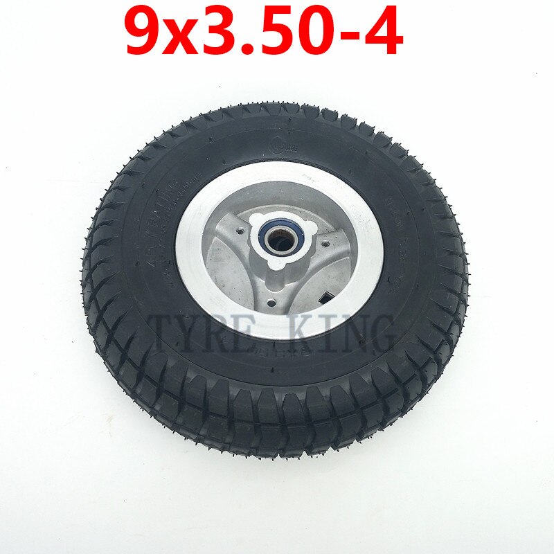 9 Inch 9x3.50-4 Tube Tire Wheel Fits Scooter Skateboard Pocket Bike Electric Tricycle 9*3.50-4 Tyre Wheel Parts