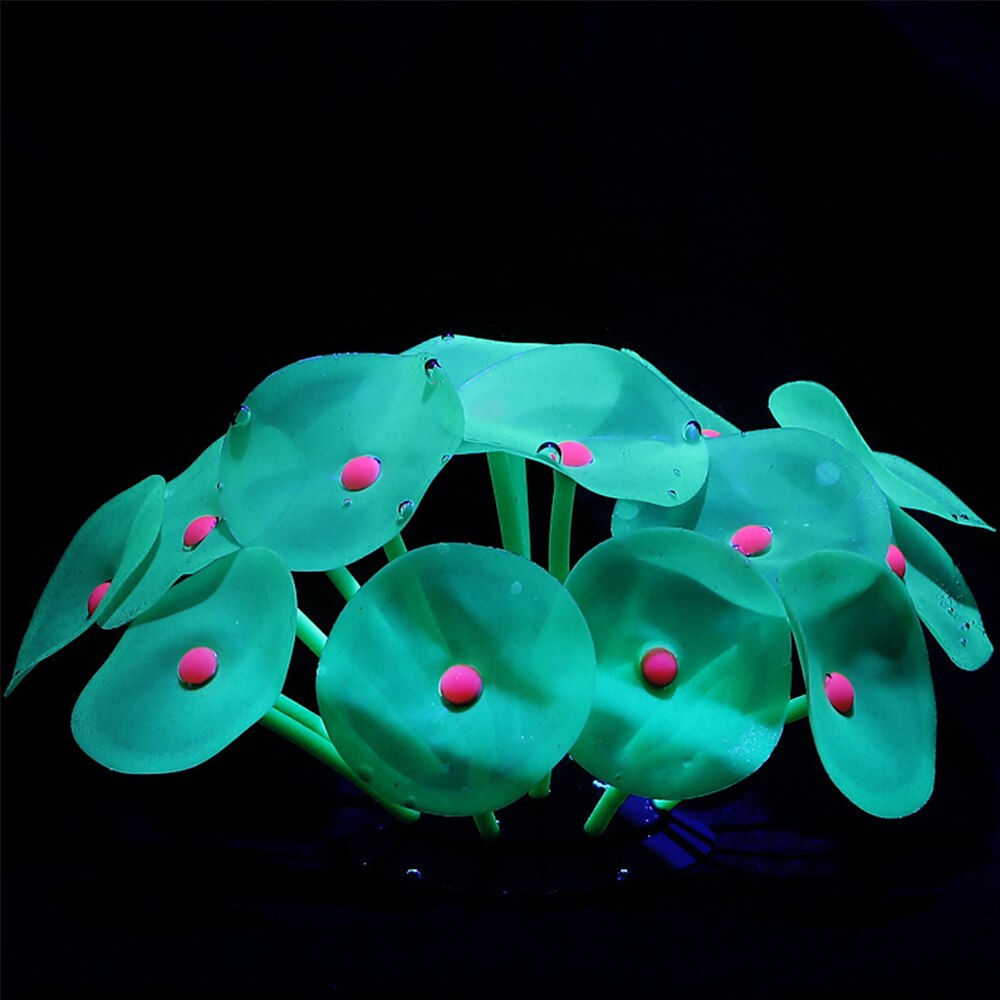 Siliconen gloeiende kunstmatige aquarium aquarium koraalplanten onderwater ornament aquarium aquarium decoratie accessoires  d30