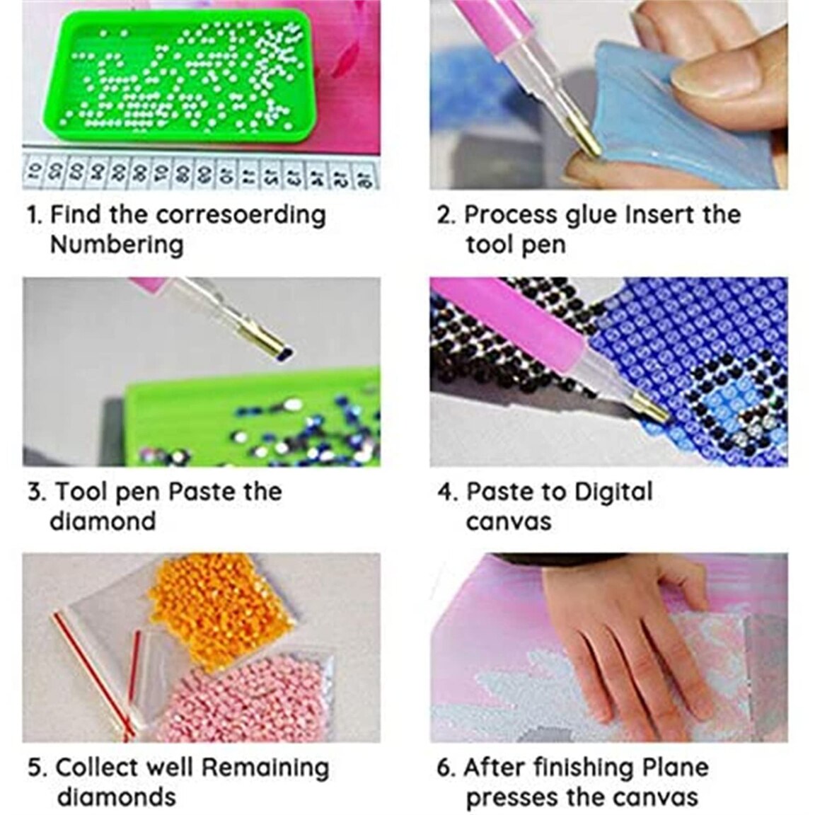 Diamond Painting Kit Completo Diamond Painting Bambini/Adulti, 5D Diamond Painting Fiore Diamanti Painting Grandi Dimensioni Pittura Diamante, DIY