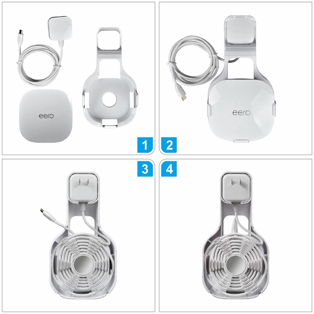 STANSTAR Wall Mount Brackets for EERO Mesh WiFi System,Simple and Useful ,Space Saving,Sturdy Wall Mount Holder