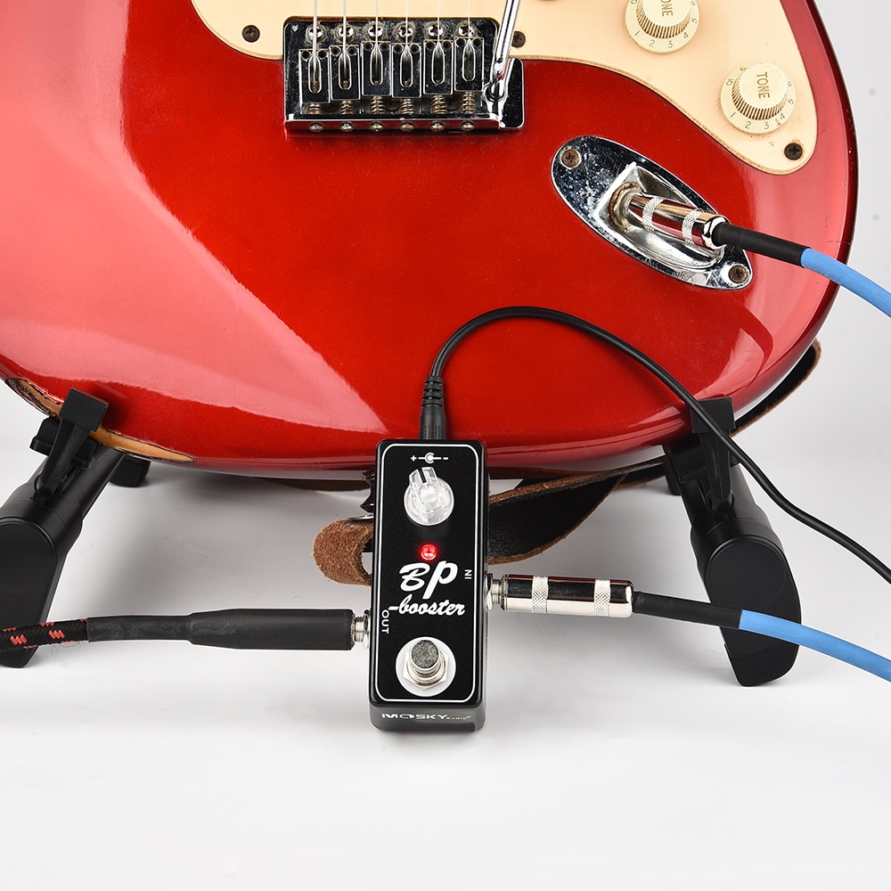 MOSKYaudio BP Booster Guitar Effect Pedal Processor Guitar Effect DIP Switches For Frequencies EQ Settings Guitar Accessories