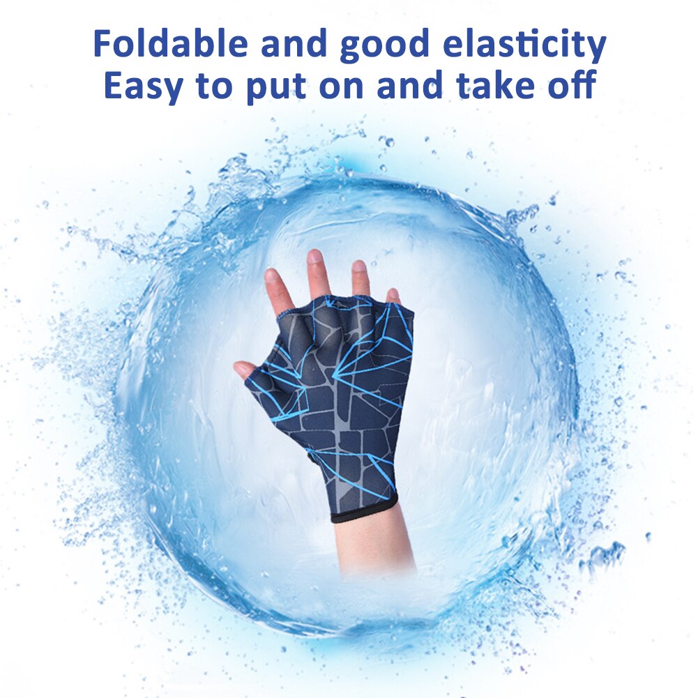1 paire d'ailerons de natation à main, accessoire de piscine d'apprentissage, palmes de doigt, formation, gants de plongée, pagaie de piscine