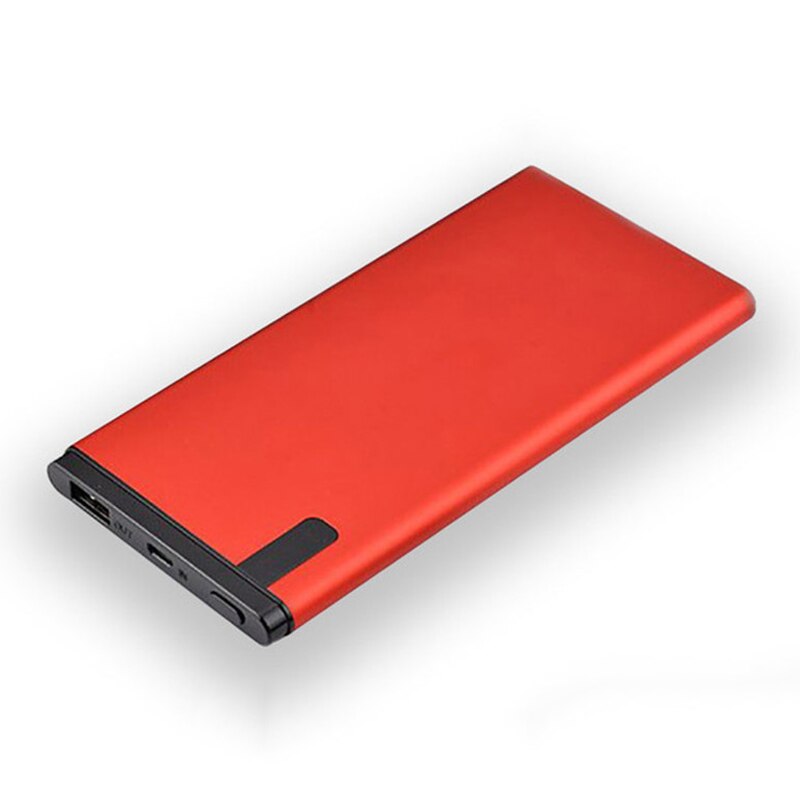 Power Bank 30000mAh Portable Large Capacity Ultra-thin Outdoor Travel Powerbank Phone Charger LCD Digital Display for Smartphone: Red
