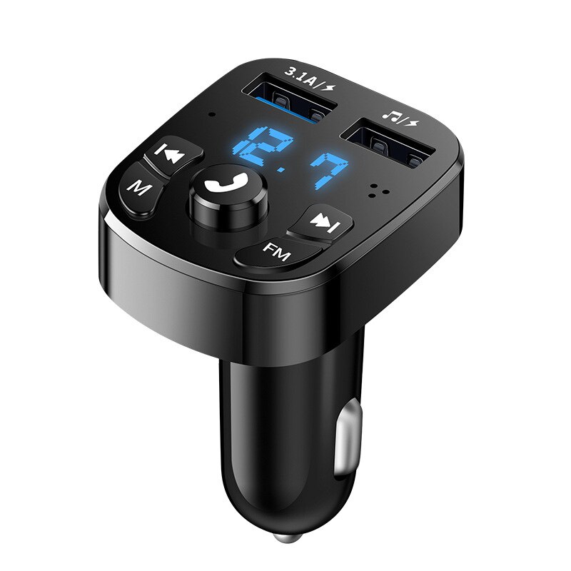 Lecteur MP3 Bluetooth pour voiture, transmetteur FM, mains libres, musique U Disk, Version compatible avec Bluetooth 5.0