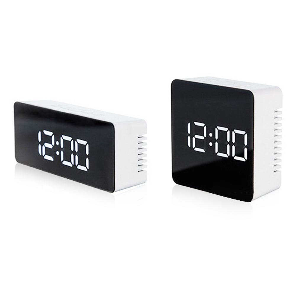 LED Display Mirror Surface Horologe Remind Kitchen Time Alarm Clock Timepiece Prompt Home Timer Multi-Functional Automatic