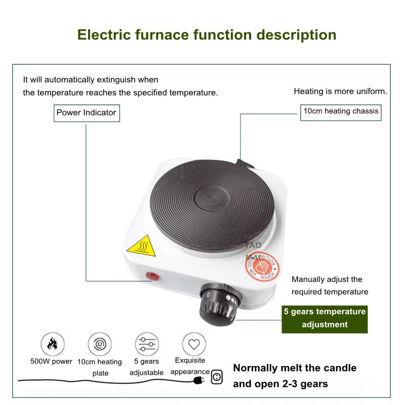 DIY Handmade Wax Heating Boiler Handmade Soap Aromatherapy Candle Chocolate Melting Boiler Making Candle Auxiliary Tool